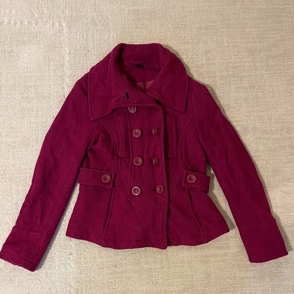 Ambition Women's Double-Breasted Jacket, wool blend. Size S - Picture 2 of 6